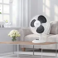 Taurus Ventilateur De Table Greco 16 De 40 Cm 40w Blanc