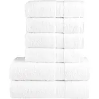 vidaXL Ensemble de serviettes de qualité supérieure SOLUND 6 pcs blanc