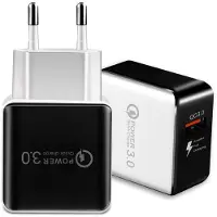 Generique Chargeur De Téléphone Intelligent, Prise Ue, Usb, Charge Rapide 3.0, Pour Iphone, Huawei, Samsung Honor