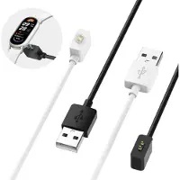 Huismerk 2 Pièces Usb Câble Compatible Pour Xiaomi Band 9, Smart Band 8 Pro,Band 8,Band 8 Active, Redmi Watch 5 Active, Redmi Watch 4/3 / 3 Lite/ 3 Active/Band 2 Chargeur, 3.3 Ft / 1m Noir + Blanc
