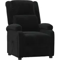 vidaXL Fauteuil relax noir velours