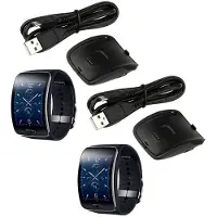Generique Station De Charge Portable Avec Cordon De Charge Usb, 2 Pièces, Pour Gear S R750, Pour Montre Intelligente Samsung Gear S R750