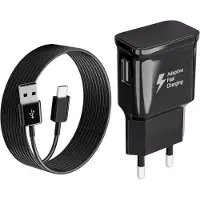 Generique Chargeur Rapide Secteur Usb Type C Pour Samsung Galaxy A13 A14 A15 A23 A25 A33 A34 A35 A40 A52 A53 A54 A55 A04s S8 S9 S10 S20 Plus M55 M34 M33 M15 Telephone, Adaptateur Usb Avec 2m Usb C Cable