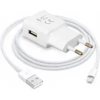 Avizar Chargeur Secteur Usb 1.5a Et Câble Lightning Iphone/Ipad Charge Rapide - Blanc
