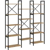 vidaXL Étagère chêne artisanal 156 x 25 x 167.5 cm Bois d'ingénierie