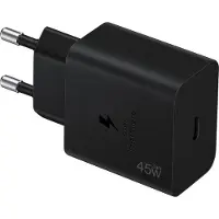 E.F.Connection Chargeur Rapide USB-C 45W pour Samsung Galaxy A16 A17 A36 A56 A07 S25 - Noir - EFConnection