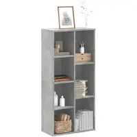 vidaXL Bibliothèque gris béton 50x25x105 cm bois d'ingénierie