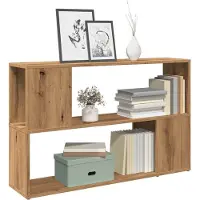 vidaXL Bibliothèque chêne artisanal 100x24x63 cm bois d'ingénierie