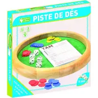 Jeujura Jeu de société - - Piste de dés en bois Yam 421 - Enfant - Mixte - 3 ans et plus