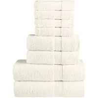 vidaXL Ensemble de serviettes de qualité supérieure SOLUND 8 pcs crème