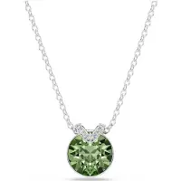 Swarovski Pendentif Bella V, Taille Ronde, Vert, Métal Rhodié