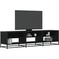 vidaXL Armoire TV noire 180x40x46 cm Bois composite