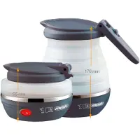 Mesko MS1375 Bouilloire électrique pliable, 0,6 litre, silicone, sans BPA Blanc