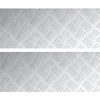 vidaXL Escalier Marche à angle droit 2 pcs Argent 50 x 20 cm Aluminium