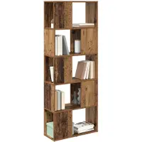 vidaXL Ensemble de meuble TV mural brun 60 x 24 x 156 cm Bois composite