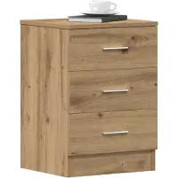 vidaXL Tables de chevet 2 pcs chêne artisanal 38x35x55 cm