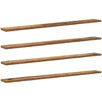 vidaXL Étagère à livres 4 pcs Marron 100 x 10 x 1.5 cm