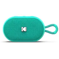 Kodak Enceinte Portable Sans Fil PWS-2284 - Étanche IPX7, Bluetooth, 6W RMS, TWS Stéréo, Batterie 1500mAh, Autonomie 10-12h, Fonction Mains Libres, Sangle Silicone, Câble Type-C Inclus - Vert