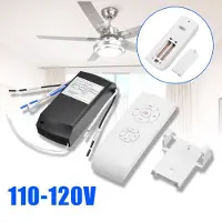 Generique Ventilateur de plafond avec télécommande, 1 pièce, minuterie sans fil universelle, pièces de plafonnier d'intérieur