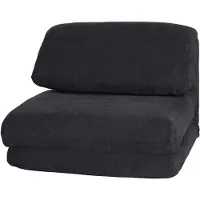 Mendler Fauteuil-lit HWC-E68, Canapé-lit Fauteuil fonctionnel Fauteuil pliant Fauteuil relax, tissu/textile gris foncé