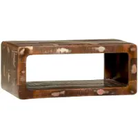 vidaXL Meuble TV Multicolore 60 x 30 x 25 cm Bois massif Bois ancien