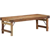 vidaXL Table basse 110X55X40 Cm Bois massif de récupération Lumarko