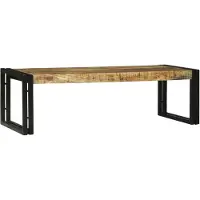 vidaXL : Table basse, 2 pièces, marron, 48 x 40 x 40 cm, bois massif de manguier