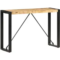vidaXL Table console 110x35x76 cm Bois de manguier massif