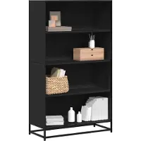 vidaXL Bibliothèque noir 80,5x35x139 cm bois d'ingénierie