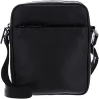 LANCASTER PARIS Sac à bandoulière 'Lancaster Sacoche Cuir Soft Vintage Noir/Bleu' noir