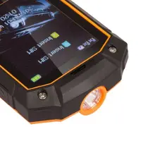 YONIS Téléphone Incassable Dual SIM Mobile Antichoc Waterproof IP68 Orange + SD 32Go