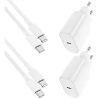 Generique 2pack 20w Chargeur Iphone Usb C Rapide,Certifié Apple Mfi Chargeur Apple Cable Rapide Avec 3m Câble Usb C Pour Iphone 14 Pro Max/14/13 Mini/13 Pro Max/12 Mini/12 Pro/12 Pro Max/11/Se/Xr/Xs Max/Ipad