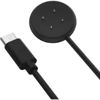 Generique Chargeur Compatible avec Google Pixel Watch 3/Pixel Watch 2,Station de Charge Magnétique avec Câble de Chargement USB-C de 1M pour Fitbit Ace LTE/Versa 4/3/Sense 2/Sense,Noir