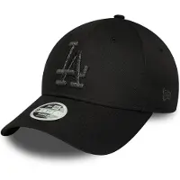 New Era Casquette FEMALE METALLIC LOGO 9FORTY LOS ANGELES DODGERS BLK femmes - Noir - Unique
