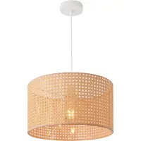 Helloshop26 Lustre Lampe Lumière Suspendu Suspension 160 X 32 Cm Noir Beige 03_0007595