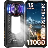 Oukitel WP53 Pro Telephone Portable Incassable Android 15 11000mAh 24GO(8+16)+256GO 6,52" Smartphone 128dB Haut-Parleurs 50MP/GPS/NFC/OTG Noir