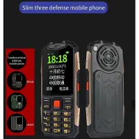 YONIS Téléphone Incassable Étanche Antichoc Batterie 4800mAh Dual SIM Écran 2.4 Pouces Vert