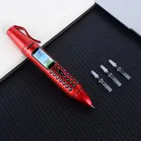 YONIS Téléphone Portable Multifonction Écran Couleur Double SIM Bluetooth LED Stylo Enregistrement Rouge