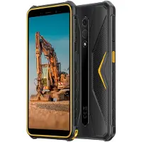 YONIS Smartphone Robuste 4G 5.45 Pouces Android 13 3GB+32GB Déverrouillage Facial NFC Orange