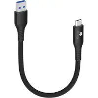 Generique câbles USB C courts 20cm/0,2m 10 Gbps USB 3.1 Gen2 Type C Android Auto QC3.0 3,1A USB A vers C Chargeur rapide pour Samsung Note20 Galaxy S23/S22/S21 Z Flip 5 Tab S9 Pixel 8 Pro Noir