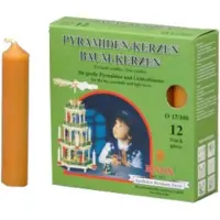 Knox Bougies pyramidales 17/100 - naturel 12 pcs. (12 pcs)