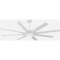 Fabrilamp GRADO Blanc - Ventilateur à lame domestique