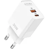 Generique Chargeur Usb C, 30w 2 Port Gan Rapide Pd Usb Type-C Adaptateur Secteur Prise Avec Iphone 14/15/15 Pro/16/16 Pro Max/Ipad,Chargeur Rapide(25w Pps) Pour Samsung S23/S24,Google Pixel 8a 7/8 Pro 9