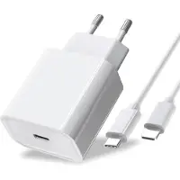 Autre Chargeur Rapide 20w Pour Apple Iphone 13 12 11 Pro Max, Mini X Xs Xr, Airpods, Ipad, Adaptateur Usb C V Eu Charger And Cable Ak