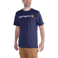 Carhartt Dearborn Relaxed Logo Short Sleeve T-shirt Bleu 2XL Homme