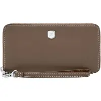 Fossil porte-monnaie Lennox Zip Continental Wallet Smoke marron foncé