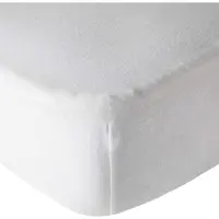 Cstore Lot De 2 Draps Housse Moutarde / Blanc 70 X 140 Cm -