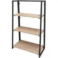 Urban Living Etagère Industrielle Pliable Dock - L. 64 X H. 103 Cm - Noir