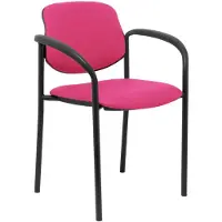 Nowy Styl Styl Faux Leather With Arms Office Fixed Chair Rose