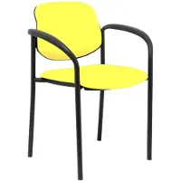 Nowy Styl Chaise fixe Villalgordo jeu similaire châssis jaune noir avec accoudoirs